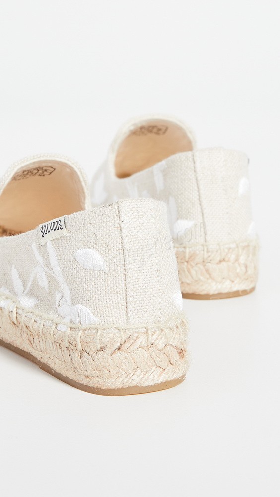Soludos Shiloh Embroidered Espadrilles Sand - -2