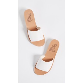 Ancient Greek Sandals Taygete Slide Sandals White