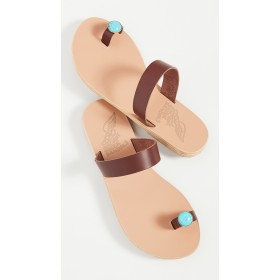 Ancient Greek Sandals Thalia Sandals Chestnut/Turquoise Gems