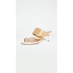 Aquazzura Sunny Sandals 60mm Cream/Gold