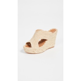 Carrie Forbes Lina Wedge Mules Natural