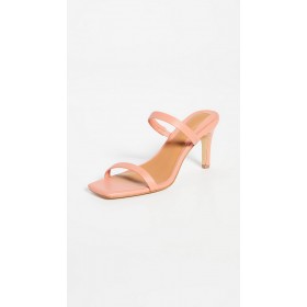 JAGGAR Two Strap Leather Heel Coral