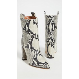 Paris Texas Snake Print Ankle Boots 100mm Natural