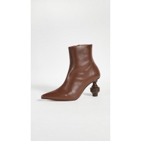 Souliers Martinez Viernes Leather 80 Booties Chocolate