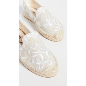 Soludos Shiloh Embroidered Espadrilles Sand