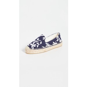 Soludos Shiloh Embroidered Espadrilles Midnight Blue