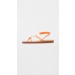 Ancient Greek Sandals String Flip Flops Fluo Orange