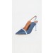 Malone Souliers 85mm Marion Slingback Pumps Blue/Baby Blue
