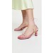 Yuul Yie Trophy Lace-Up Sandals Pink/Lime